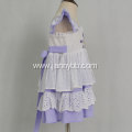 Boutique purple embroidered summer causal baby girl dress